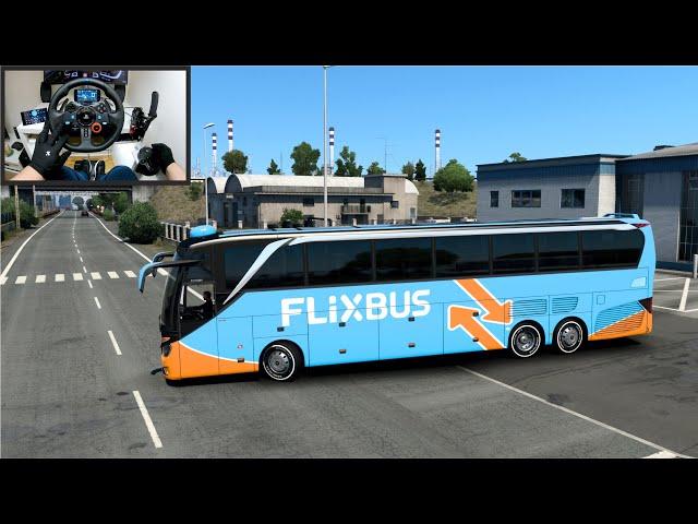 New Luxury Bus Delivery for FLIXBUS - Euro Truck Simulator  2 - Logitech G29 Setup + Handbrake