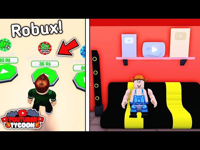 Spending ROBUX In YouTuber Tycoon (Roblox)