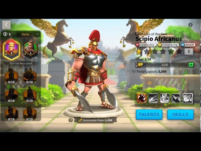 (RISE OF KINGDOMS) ALL COMMANDER