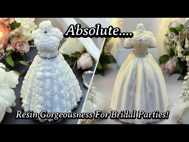 #616 Stunning Wedding Dresses - Perfect Resin Gift For Bridal Parties!