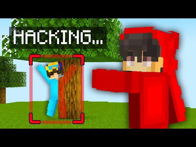 Using HACKS To Cheat In Minecraft Hide and Seek!