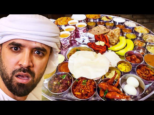 I tried Dubai's BIGGEST Thali Challenge...