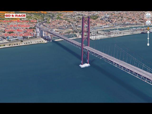 Lisbon Eco Marathon 2023: fly over the race path!