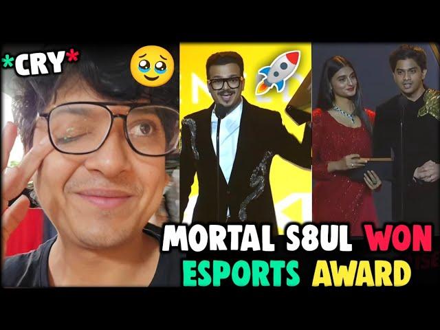 Mortal Won eSports Award  Mortal Thug Emotional ️ Payal Rega Host  S8UL Limited Edition Award 