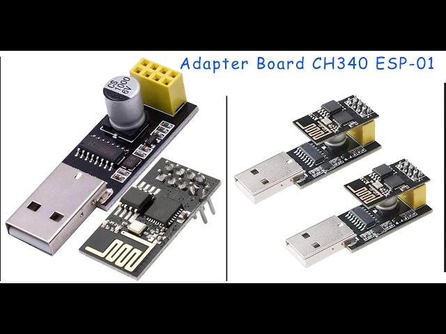 CH340 USB to ESP8266 UART Programmer Adapter for ESP 01 WiFi Modules