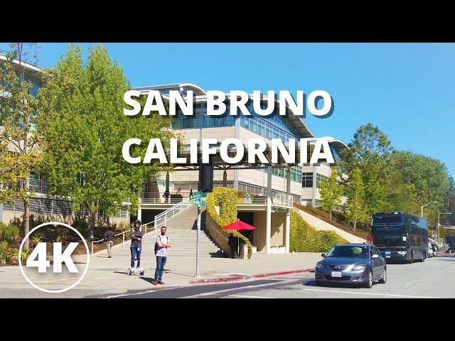 SAN BRUNO CALIFORNIA, DRIVING, USA, [4K]