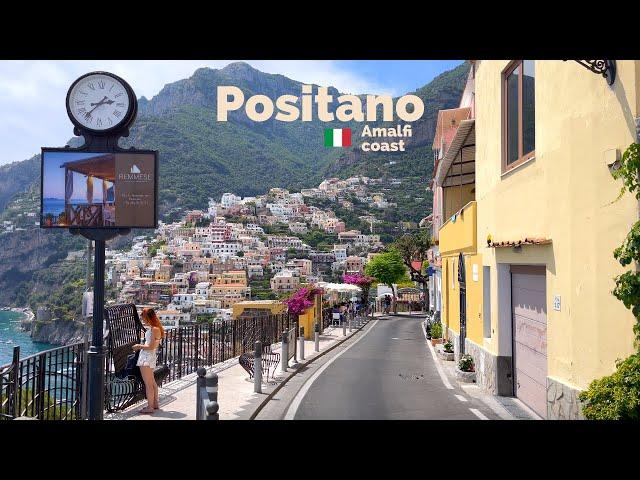 Positano, Italy  - Amalfi Coast - 4K-HDR Walking Tour (▶107min)