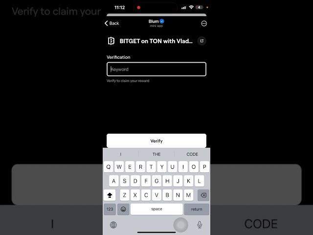 BITGET on TON with Vlad S Blum Video Code |BITGET on TON with Vlad S Blum Today Verification Keyword