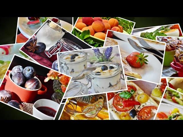 #Футаж падающие фото еды ◄4K•HD► #Footage falling food photos