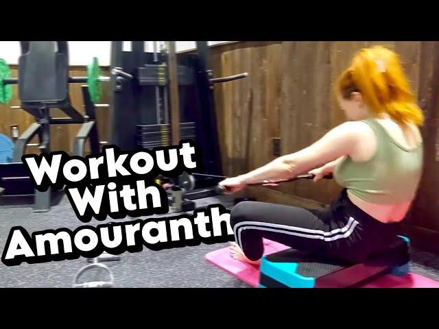 Workout with Amouranth