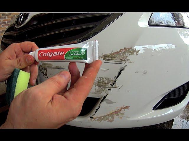 How to remove scratches from the car at home Using toothpaste - How to Fix scratches on car