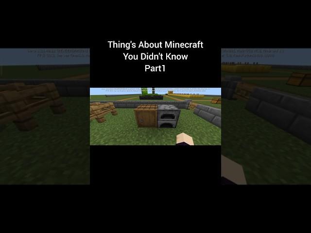 Things About Minecraft You Didn't Know | Part 1 | Just Think MINECRAFT