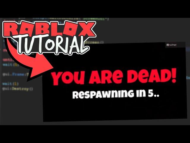 How to Make a Death Screen in Roblox Studio | Tutorial