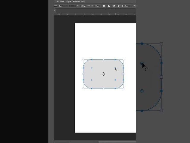 Create rectangle with rounded corners in Photoshop