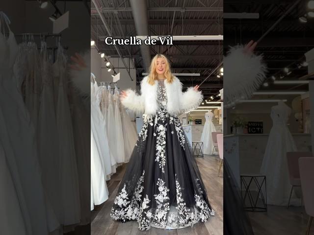 Wedding dresses inspired by Disney Villains #weddingdress #disneyvillains