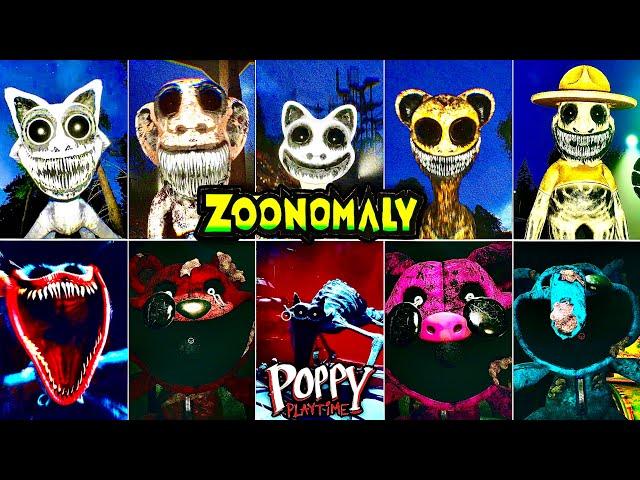 ZOONOMALY Vs Poppy Playtime Jumpscares Comparison (Showcase) - Smilling Critters??