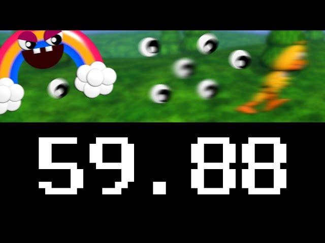 FNAF World - Beating the Chica's Magic Rainbow Minigame in 59 seconds