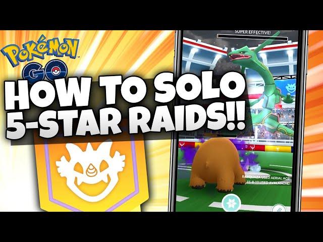 HOW TO SOLO LEGENDARY FIVE-STAR RAIDS in Pokémon GO!!  Easy Guide for Next Level Raiding!