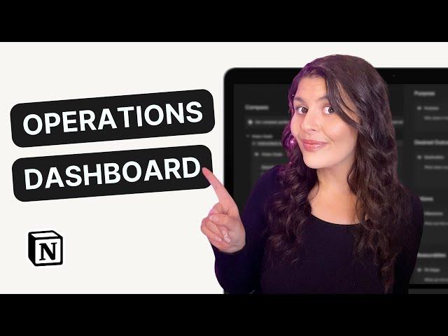 Creating an Operations Dashboard in Notion (+Free Template)