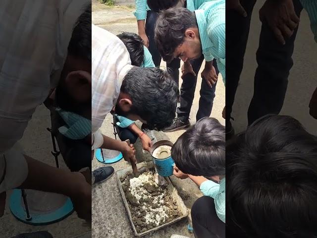 removing the sample after experiment(CBR value test of soil)#shorts #engineering