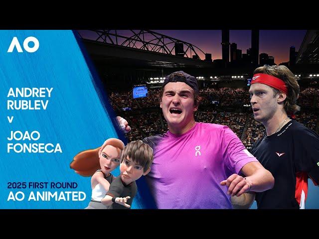 LIVE | Andrey Rublev v Joao Fonseca | AO Animated | Australian Open 2025