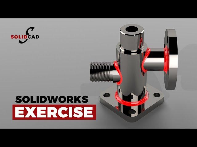 SolidWorks Exercise 25 (Move/Copy Body) | SolidWorks Tutorial | SolidCad