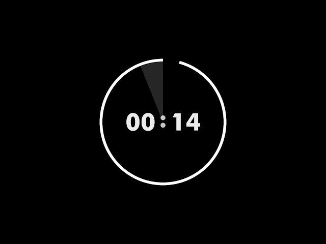 15 Seconds | Animation Countdown Timer from 15 to 0 With Sound Effects 4k  ( No Copyright )