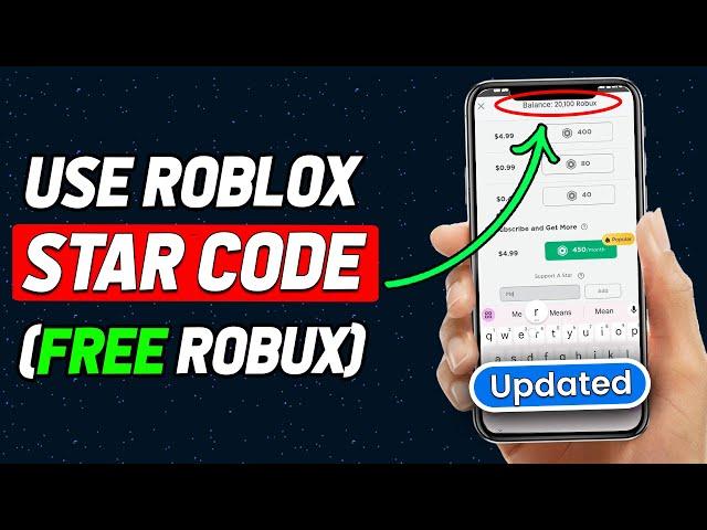 How to Use Star Codes in Roblox | Enter Roblox Star Code on Mobile 2024 (Updated)