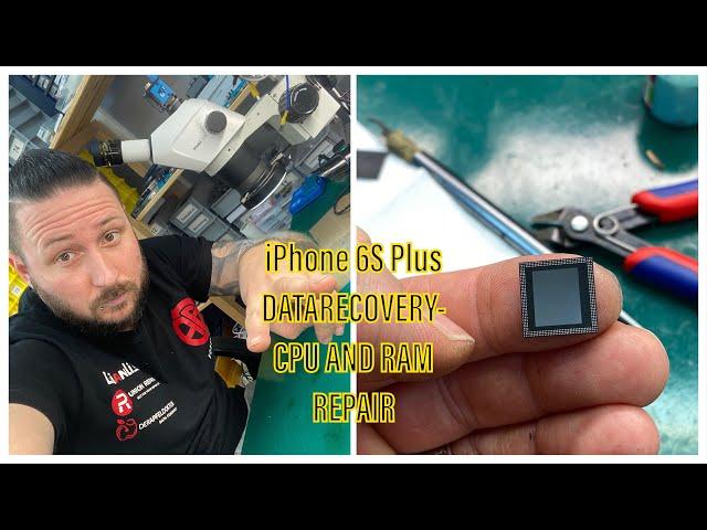 iPhone 6S Plus DATARECOVERY - A9 CPU and RAM repair - Badly overheated - Balls came out of the RAM