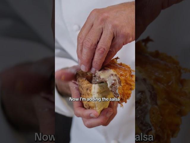 On Yes, Chef, Eyal Shani shows us how he makes his famous folded cheeseburger