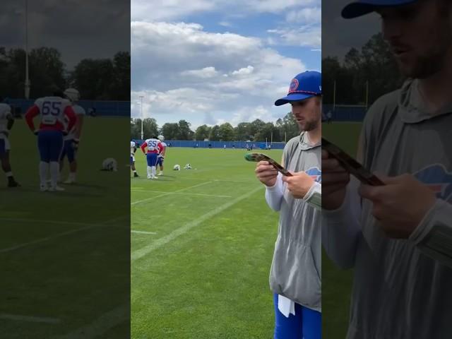 Josh Allen Throws Boomerang For The First Time!  #shorts