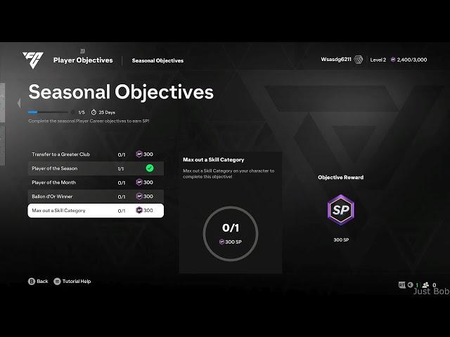 FC 25 - How to Max out a Skill Category - Player Objective - Seasonal Objectives