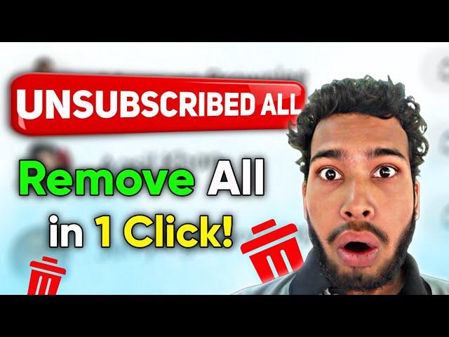 1-Click to Unsubscribe from ALL YouTube Channels!  (Super Fast & Easy)