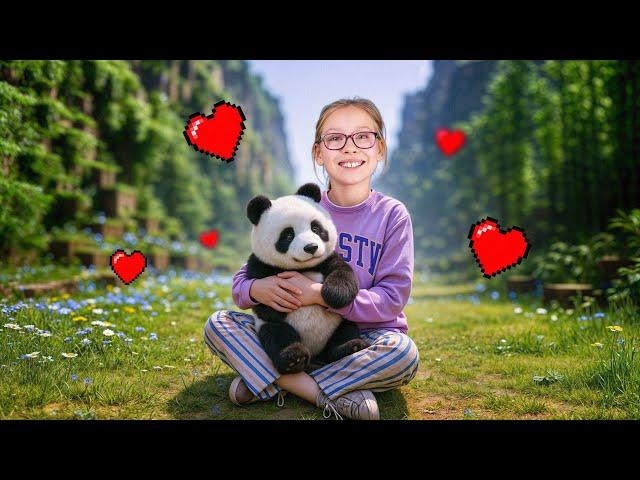 Anglikosik Minecraft Movie Panda, Skeleton, Creeper and Spider In Real Life!