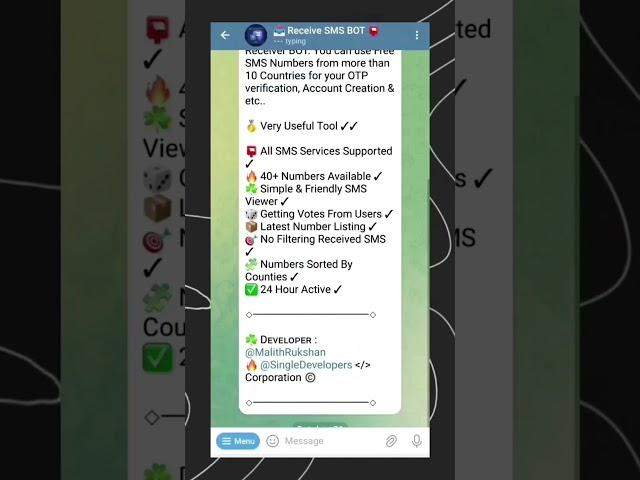 Secret Telegram Bot Part 1 Other Country Number #shorts #ytshorts