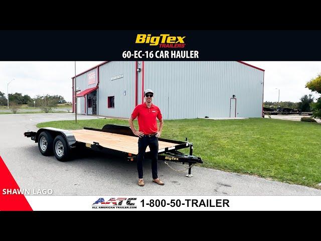 60EC-16 BIG TEX 16' ECONOMY CAR HAULER 7x16 - Setting a New Standard in Trailer Performance!