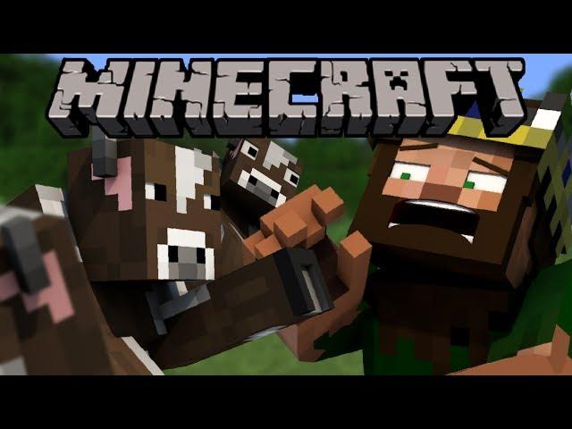 If COWS Took Over Minecraft (Minecraft Animation)