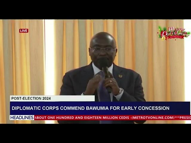 Diplomatic Corps Commend Dr Bawumia for Concession Post Election 2024