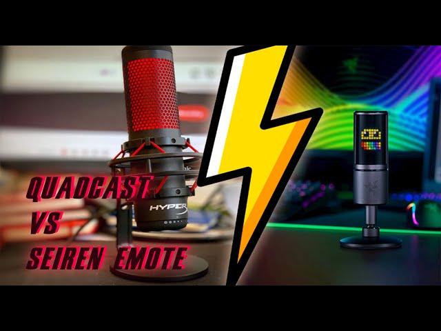 Hyperx Quadcast VS Razer Seiren Emote VS HyperX Solocast