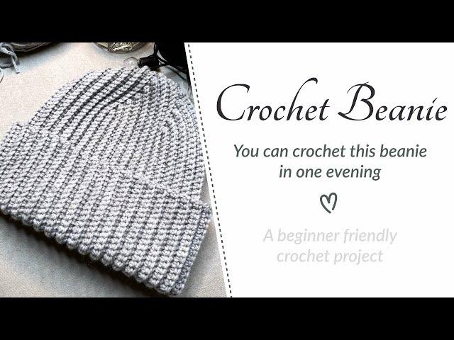 How to Crochet a Beanie Hat | Quick and Beautiful | Beginner Friendly project