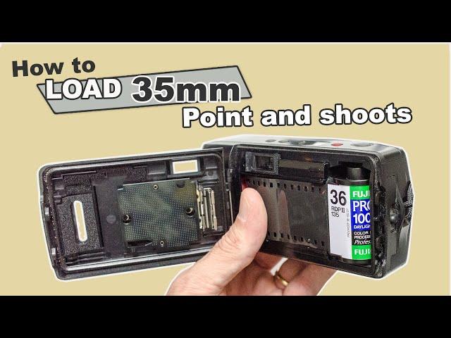 Loading and rewinding 35mm film in a point and shoot camera (Beginners Guide)