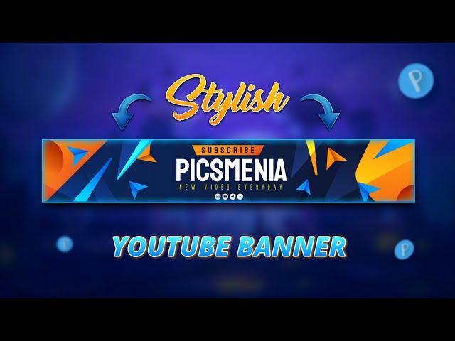 Youtube banner Template | Free Plp File download | Picsmenia editz