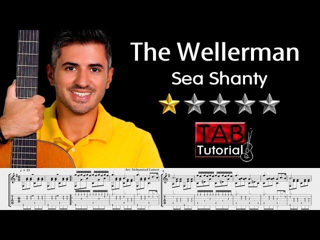 The Wellerman (sea shanty) | Fingerstyle Guitar Tutorial + Sheet & Tab