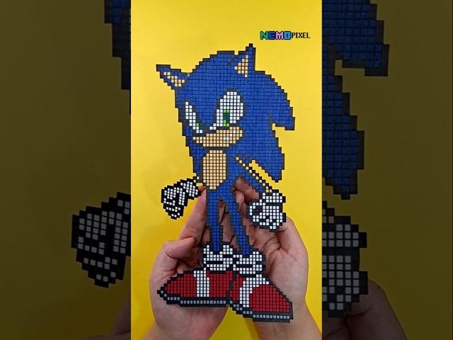 pixel art sonic drawing #pixelart #sonic #drawing #animation
