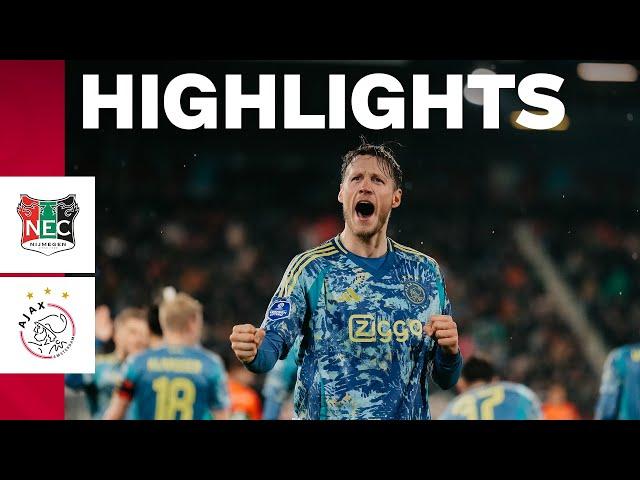 Weghorst at the double!  | Highlights NEC - Ajax | Eredivisie