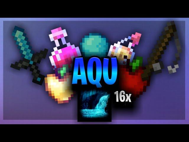 AQU by Synocra MINECRAFT BE 1.16 PVP TEXTUREPACK REVIEW AQU (16x) [FPSBOOST]