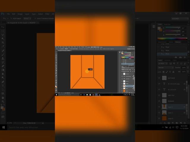 Create Fast Food Burger Poster in Photoshop #shorts #photoshop#short