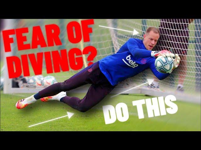 Get Over The Fear Of Diving - Goalkeeper Tips- How To Be A Better Goalkeeper - How To Dive GK