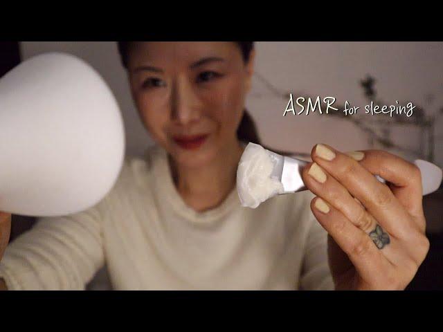 다시돌아온 잠이 스르륵~ ASMR 겨울밤l 얼굴클렌징l 손스크럽l 두피마사지