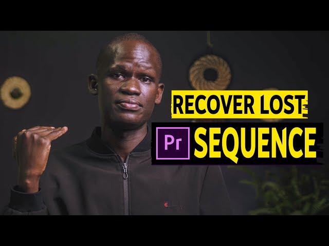 How To RECOVER Lost Sequence Missing Timeline Missing Project in Adobe Premiere Pro CC